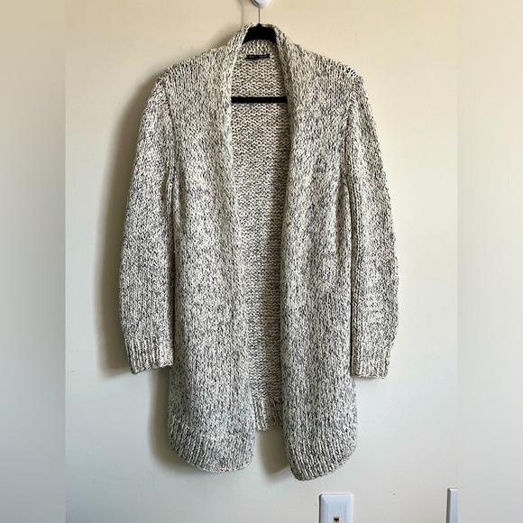 Eileen Fisher Sweaters - Eileen Fisher Peruvian Organic Cotton Alpaca Open Front Kimono Cardigan Sm EUC